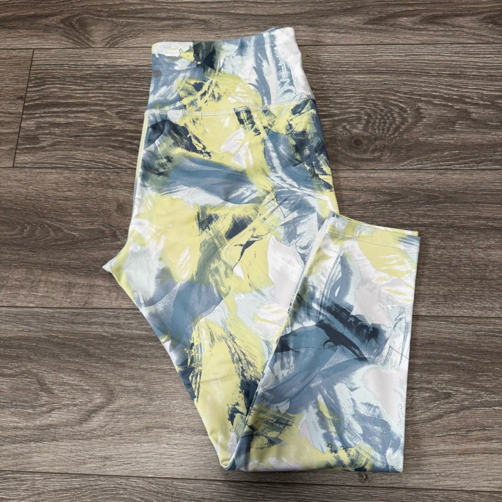 Apana Yoga Lifestyle Pants Women's Abstract Print Leggings Size L